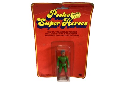 Lot 1857 - Mego Corps (c1979) DC Comics Pocket Super Heroes 3 3/4" action figure Jor El (Superman's Father), on card (Curled,Creased & Ripped at hanger) No.94010 (1)