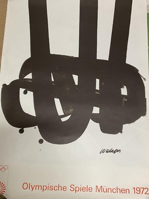 Lot 177 - Pierre Soulages - 1972 Munich Olympics original poster - 100 x 64cm