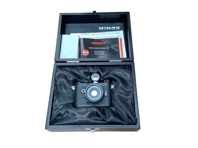 Lot 2359 - Minox miniature digital classic camera in case with instructions