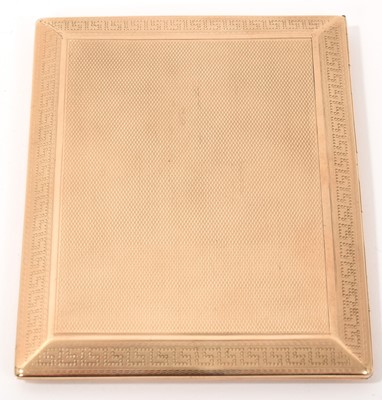 Lot 576 - 9ct gold cigarette case by Asprey & Co