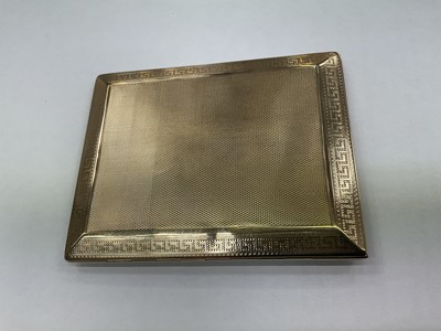 Lot 576 - 9ct gold cigarette case by Asprey & Co