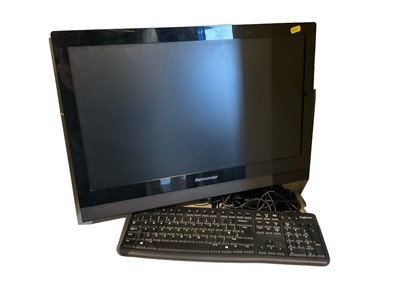 Lot 280 - Lenovo computer /PC with screen , keyboard, mouse , joystick and NAS storage