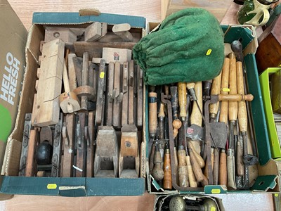 Lot 419 - Collection of vintage woodworking tools