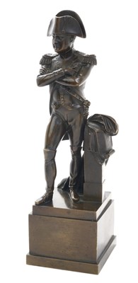 Lot 98 - 19th century French bronze figure of Emperor Napoleon I