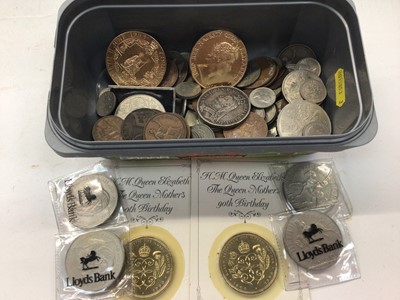 Lot 380 - Collection of coins to include a Victorian silver Crown