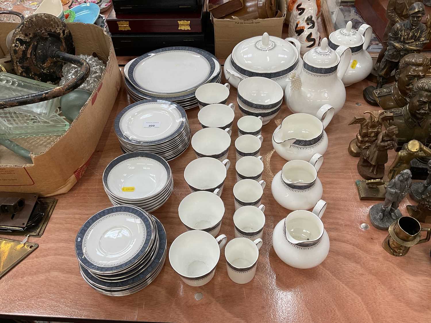 Lot 409 - Royal Doulton Sherbrooke pattern dinner, tea and coffee service.