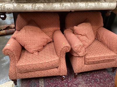 Lot 1327 - Pair of good quality armchairs