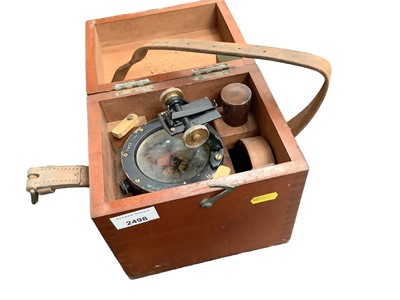 Lot 2498 - Old military gimbal compass