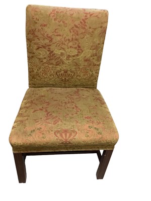 Lot 1424 - Set of four upholstered dining chairs