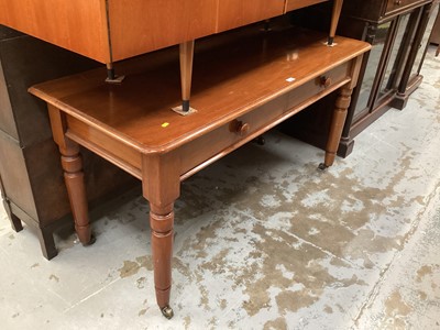 Lot 1202 - Victorian mahogany hall table with two drawers