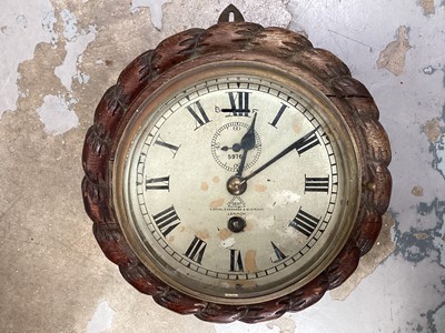 Lot 407 - Victorian ships clock by Dent