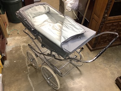 Lot 261 - Silver Cross grey coach built prams and accessories