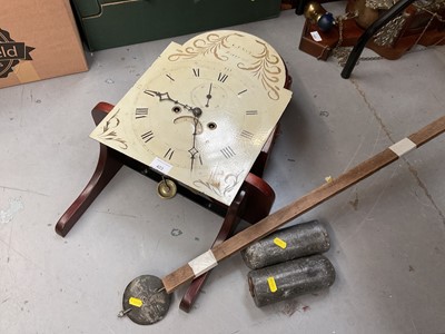 Lot 423 - Longcase clock movement with bracket type fitting by G. F. Kemp of Rayleigh