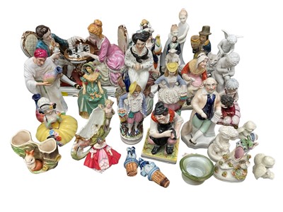 Lot 142 - Large quantity of antique and later figure and figurines