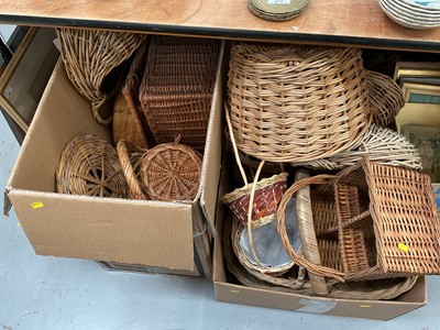 Lot 488 - Collection of wicker baskets