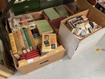 Lot 490 - Group of mixed books and a collection of match boxes.