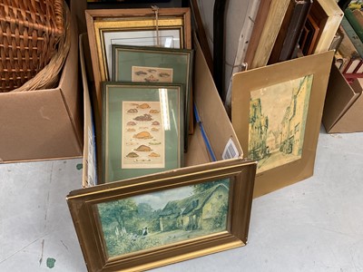 Lot 585 - Collection of pictures, prints and frames