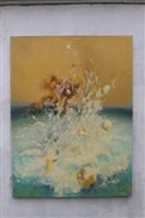 Lot 1084 - *Glyn Morgan (1926 - 2015), oil on canvas -...