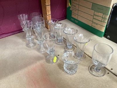 Lot 719 - Collection of 19th century glasses