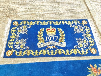 Lot 1415 - Silver Jubilee 1977 rug and Chinese rug