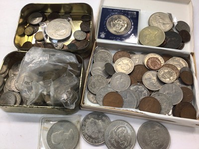 Lot 386 - Group of GB and world coins, copper coinage, 1977 Silver Jubilee mixture etc