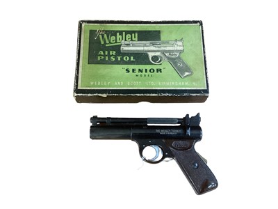 Lot 1004 - Vintage Webley Air Pistol "Senior" model, boxed