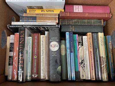 Lot 1725 - Box of modern first editions, some signed