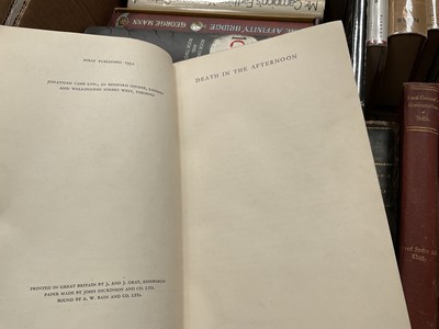 Lot 1725 - Box of modern first editions, some signed