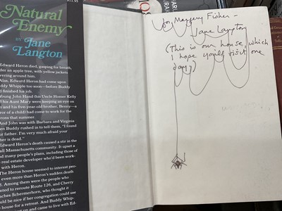 Lot 1725 - Box of modern first editions, some signed