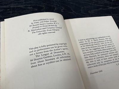 Lot 1723 - T. S. Elliot, five publications, first editions