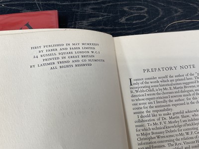 Lot 1723 - T. S. Elliot, five publications, first editions