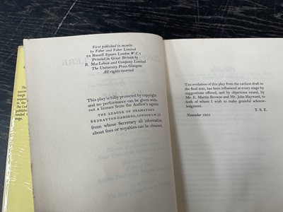 Lot 1723 - T. S. Elliot, five publications, first editions