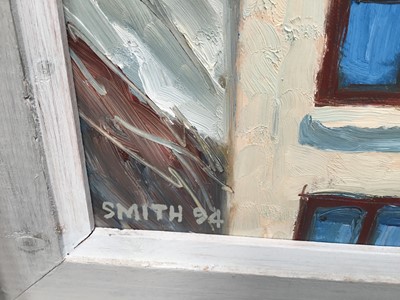 Lot 183 - Peter Smith b. 1931 Leigh-on-Sea artist oil on board - South Face of La Meige signed and dated '94