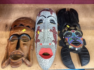 Lot 700 - Three African masks