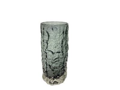 Lot 1164 - Whitefriars pewter bark vase, designed by Geoffrey Baxter, 19.5cm high