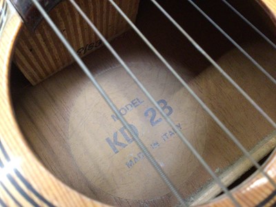 Lot 342 - Italian acoustic guitar, model KD 28