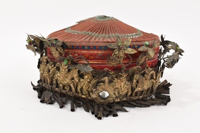 Lot 736 - Tibetan ceremonial cap