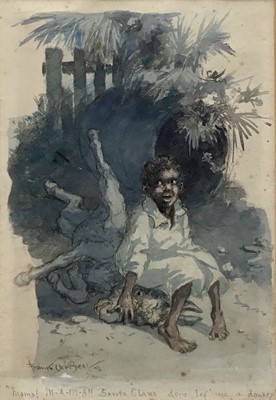 Lot 197 - Frank ver Beck (American 1858-1933) original watercolour illustration for 'The Donkey Child' circa 1916