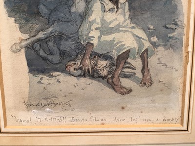 Lot 197 - Frank ver Beck (American 1858-1933) original watercolour illustration for 'The Donkey Child' circa 1916