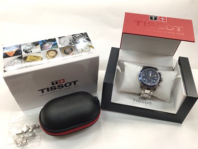 Lot 1071 - Gentlemen’s Tissot Chronograph stainless steel wristwatch, boxed with papers