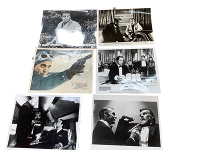 Lot 1407 - Group of James Bond lobby cards and promo photos, including Sean Connery,  Roger Moore, Timothy Dalton and George Lazenby