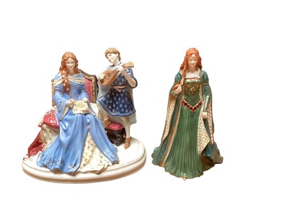 Lot 1177 - Four Royal Worcester limited edition figures - Sweet Fair Lady, Rapunzel, The Princess of Tara and Gypsy Princess