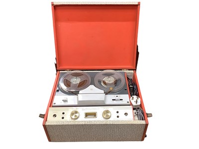 Lot 2211 - Group of audio equipment, including a pair of Wharfedale speakers, a Defiant reel to reel recorded and a Fatman iTube Red-i