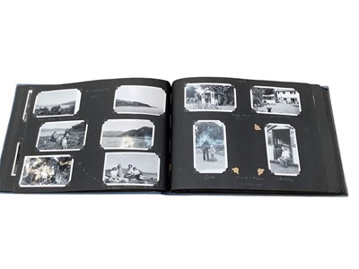 Lot 1404 - Group of six early to mid 20th century family photograph albums with some naval, WW2 and Far East interest