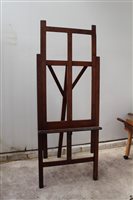 Lot 1118 - Early 20th century mahogany easel, by Windsor...