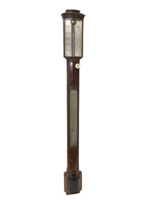 Lot 673 - George III stick barometer by J. Amadio