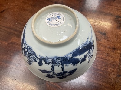 Lot 224 - 18th century Nanking Cargo blue and white bowl