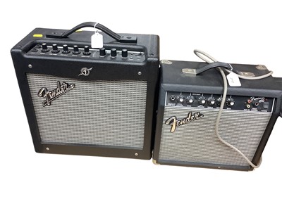 Lot 2217 - Two Fender amplifiers - Fender Frontman's 15G together with Fender Mustang 1