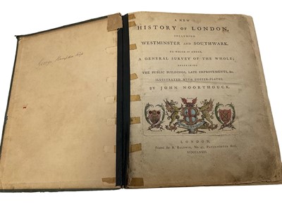 Lot 1714 - John Noorthouck, A New History of London including Westminster and Southwark (1773), with maps