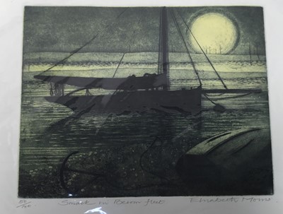 Lot 30 - Elizabeth Morris signed limited edition print - Smack in Besom Fleet, 50/100, 29.5cm x 36cm, unframed